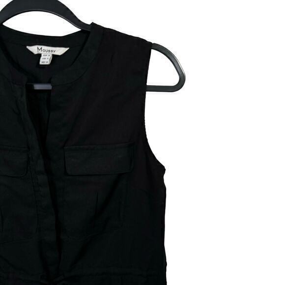Moussy Sleeveless Drawstring Waist Black Dress Size 6‎ - Picture 4 of 5